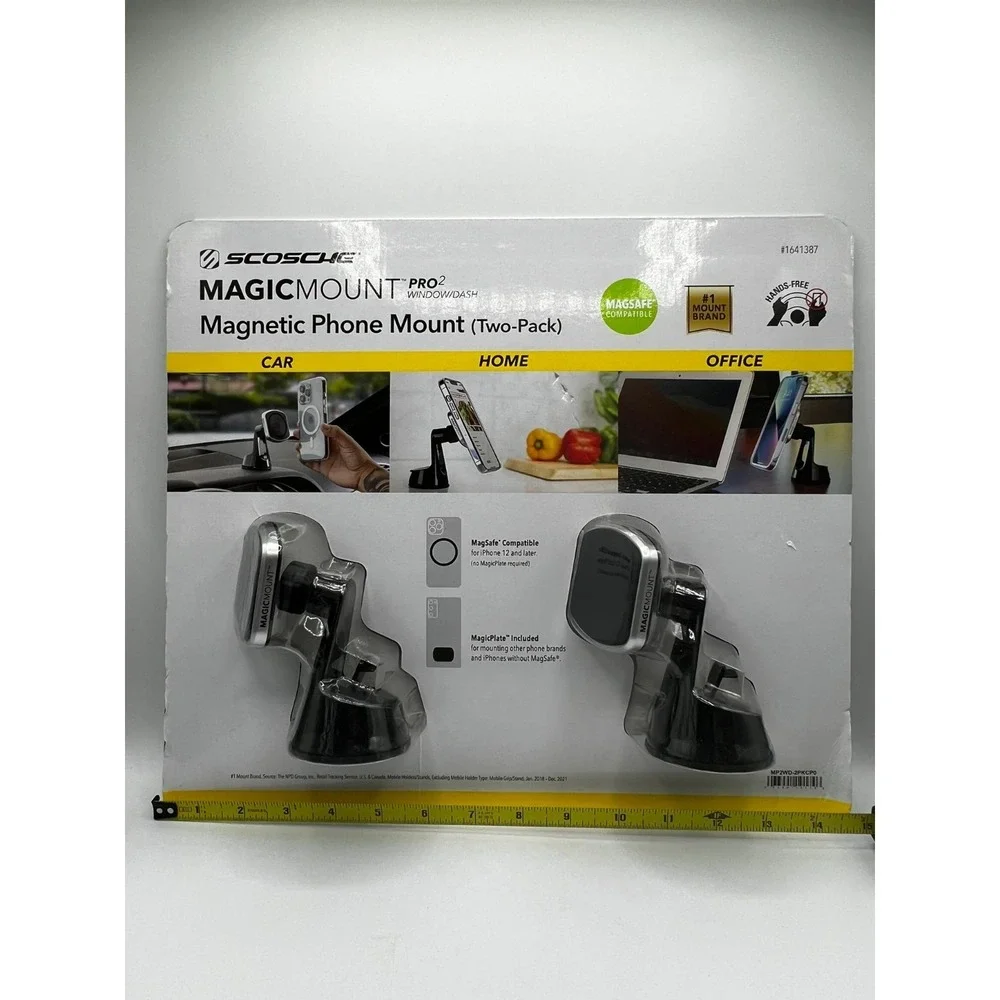 Scosche MagicMount Pro2 Window/Dash Car Magnetic Phone Mount Magsafe Compatible